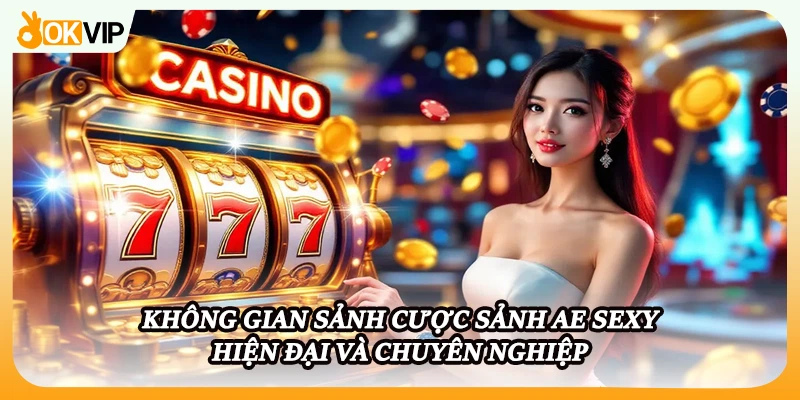 Không gian sảnh cược sảnh Ae sexy hiện đại và chuyên nghiệp